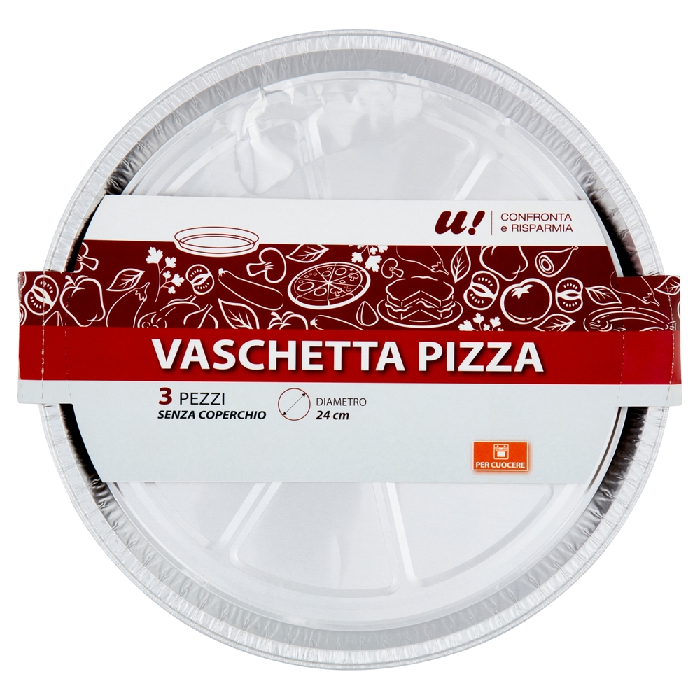 3 Vaschetta Pizza 24 cm U! Confronta e Risparmia